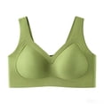 thumbnail image 1 of MGDXOX Women's Plus Size Seamless Wireless Minimizer Bra Full Coverage Supportive Comfortable T-Shirt Bras for Daily Wear Green XXXXXL, 1 of 6