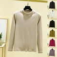 thumbnail image 1 of MGDXOX Women's Thermal Underwear Tops Basic Crewneck Long Sleeve Warm Winter Fleece Base Layer Shirts Loungewear Pajamas Gray XXL, 1 of 4