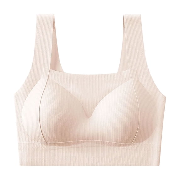 MGDXOX Womens Wireless Bras for Women Full Coverage No Underwire Bralette Seamless Comfort Wirefree Padded Everyday Bras Pink XL