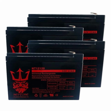 MGE ESV22 12V 12Ah Replacement UPS Battery by Neptune - 4 pack