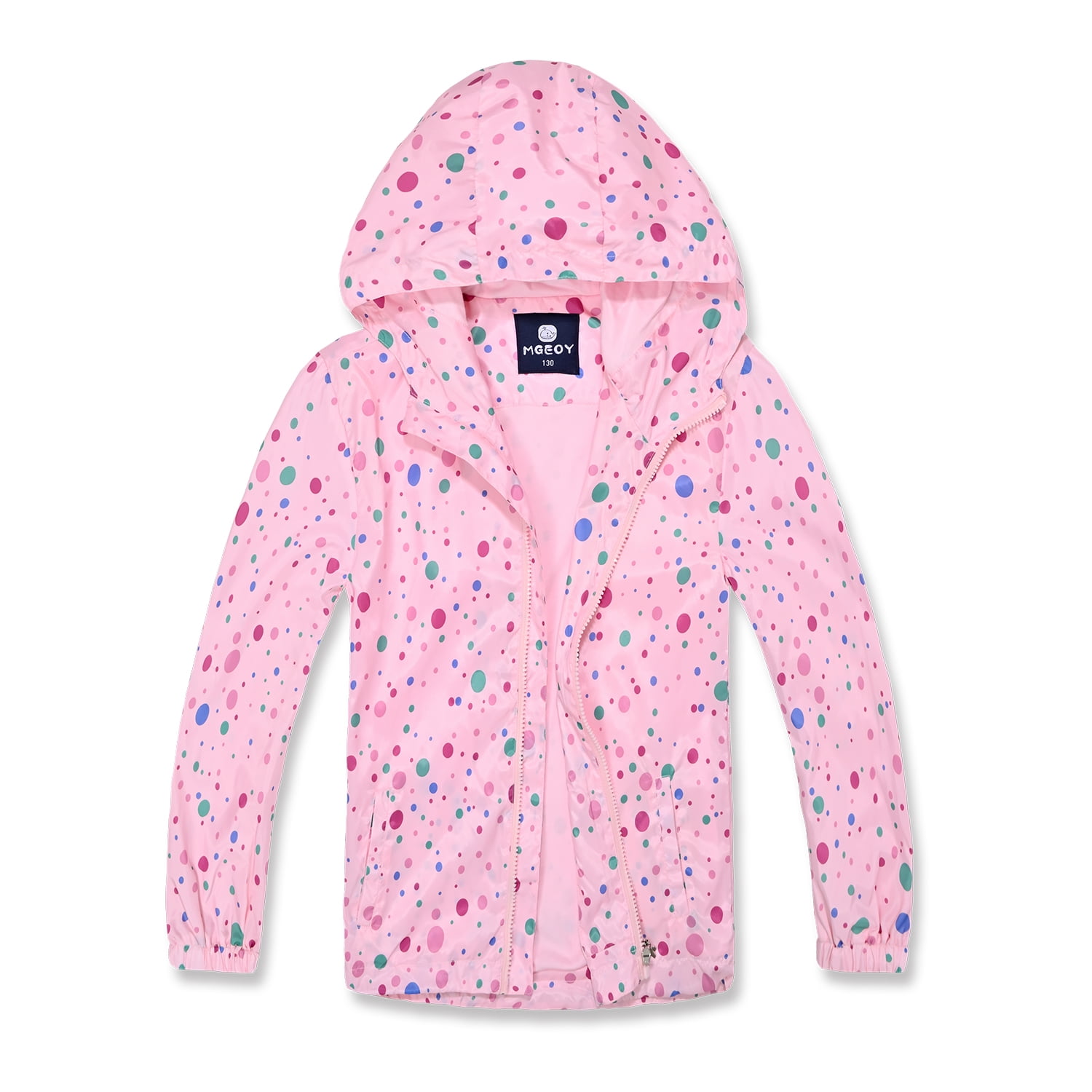 Kids Rain Jacket - Waterproof & Windproof Hooded Coat With Fleece Lining For Boys & Girls