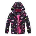 thumbnail image 1 of MGEOY Boys Girls Rain Jackets Lightweight Waterproof Hooded Cotton Raincoats Windbreakers for Kids, 1 of 7