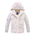thumbnail image 1 of MGEOY Boys Girls Rain Jackets Lightweight Waterproof Hooded Cotton Raincoats Windbreakers for Kids, 1 of 7