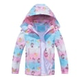 thumbnail image 1 of MGEOY Boys Girls Rain Jackets Lightweight Waterproof Hooded Cotton Raincoats Windbreakers for Kids, 1 of 6