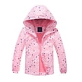thumbnail image 1 of MGEOY Boys Girls Rain Jackets Lightweight Waterproof Hooded Cotton Raincoats Windbreakers for Kids, 1 of 7