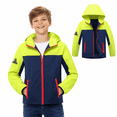 thumbnail image 1 of MGEOY Boys Rain Jackets Lightweight Waterproof Hooded Raincoats Windbreakers for Kids, 1 of 7