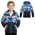 thumbnail image 1 of MGEOY Boys Rain Jackets Lightweight Waterproof Hooded Raincoats Windbreakers for Kids, 1 of 8