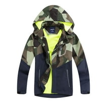 MGEOY Boys Rain Jackets Lightweight Waterproof Hooded Raincoats Windbreakers for Kids