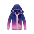 thumbnail image 1 of MGEOY Girls Rain Jackets Lightweight Waterproof Hooded Raincoats Windbreakers, 1 of 7