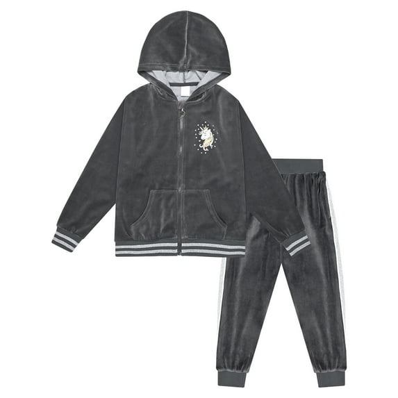 MGEOY Girls Tracksuit Unicorn Outfit for Kids Girls, 2-Piece