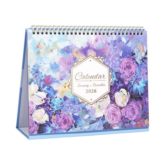 MGEZCOO 2026 Desk Calendar January–December, Monthly Table Planner with Thick Paper & Twin-Wire Binding