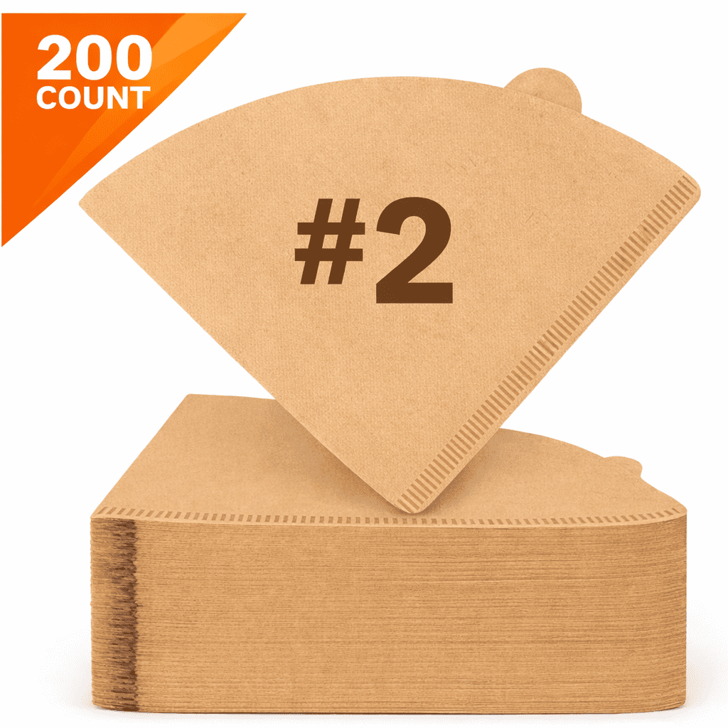 MGEZCOO Cone Coffee Filters #02, Unbleached Paper Pour Over Filters ...