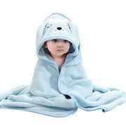 MGEZCOO Hooded Towels for Kids-Blue Dog Kids Bath Towels