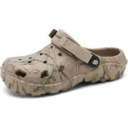 MGEZCOO Men's Clogs Athletic Sports Outdoor Sandals Water Beach Shoes Slippers Sandals Lightweight Comfortable Breathable with Adjustable Back Strap - River Edge