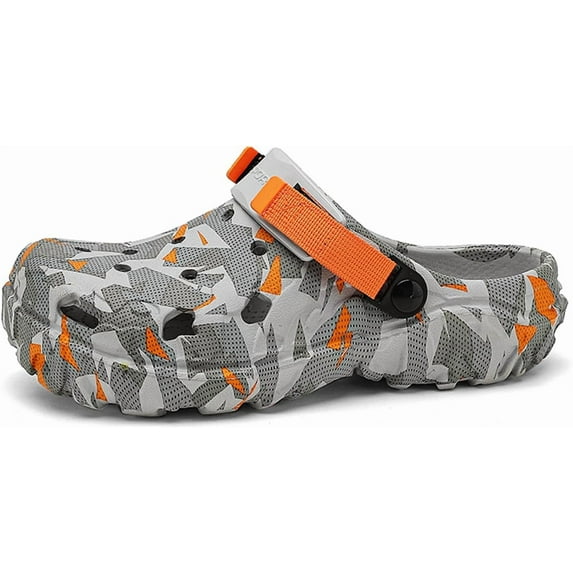 MGEZCOO Men's Clogs Outdoor Athletic Sports Sandals Adult Slip On Garden Shoes Summer Water Beach Shoes Casual Slippers Lightweight Breathable Non Slip