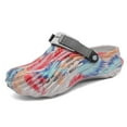 thumbnail image 1 of MGEZCOO Men's Patterned EVA Clogs – Adjustable Strap Water Sandals, Breathable Feather Print Slip-On Shoes for Summer, Beach & Casual Wear, 1 of 8