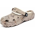 thumbnail image 1 of MGEZCOO Mens Garden Clogs House Slippers Fur Lined Winter Breathable Walking Garden Shoes Warm Non-Slip Mule Footwear, 1 of 8
