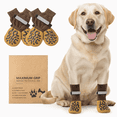 thumbnail image 1 of MGEZCOO Dog Socks with Grips, Adjustable Straps, Anti-Slip Dog Booties for Dogs, Paw Protection Dog Shoes for Indoor Floors and Hot Pavement, 4 Pack, 1 of 6