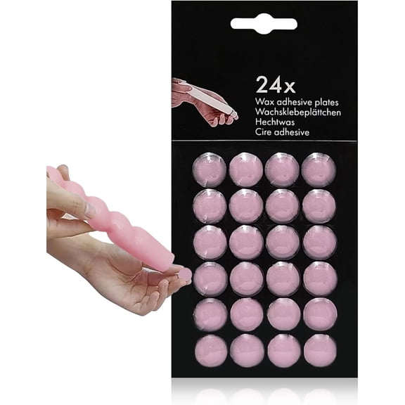 MGEZCOO Taper Candle Wax Dots - 48 pcs Spiral Candle Sticky Dots White Candle Adapter Small Candles Adhesive,Soft Wax for Any Candle Holder Accessories-White