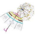 thumbnail image 1 of MGH 2 PCS Kids Clear Umbrellas for Rain Dome Bubble Umbrella Windproof for Toddler Boys Girls, 1 of 9