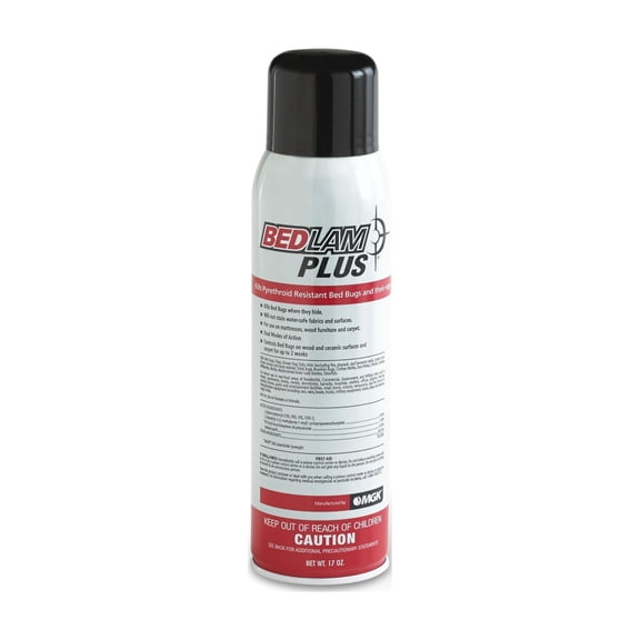 MGK Bedlam Plus | Fast-Acting Bed Bug Spray Aerosol | Insecticide Spray | for Indoor Use on Mattresses, Wood Furniture and Carpets | 17 Ounce Can