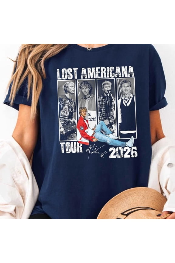 MGK Machine Gun Kelly Lost Americana Tour T-shirt, Music T-shirt, Concert T-shirt Sizes S-5XL