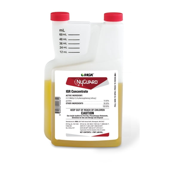 MGK NyGuard IGR Concentrate | Cockroach, Flea, Ant, Fly and Mosquito Concentrate | Insect Growth Regulator | for Indoor/Outdoor Applications | 480 ML