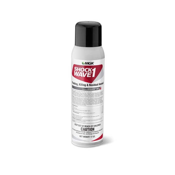 MGK Shockwave 1 Flushing, Killing & Residual Aerosol | Combination Product | Cockroach Killer | for Indoor and Outdoor Applications | Contains NyGuard IGR | 17 Ounce Can