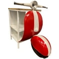 thumbnail image 1 of MGM Marketing Rustic Mini Scooter Cabinet - Red Metal and Mango Wood, 1 of 3