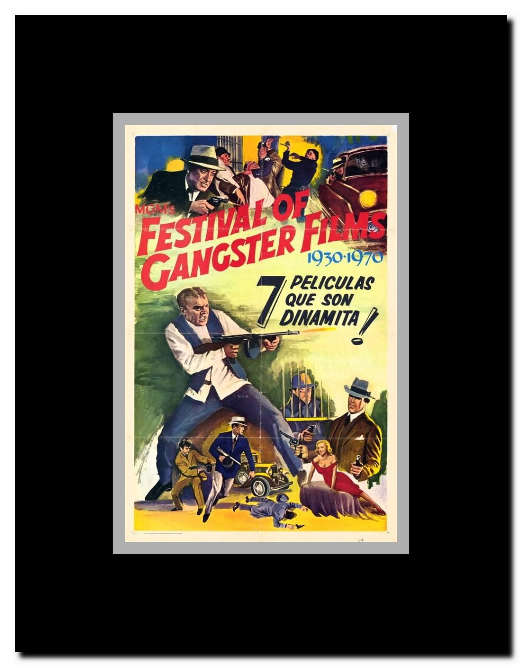 MGM's Festival of Gangster Films 1930 - 1970 Framed Movie Poster