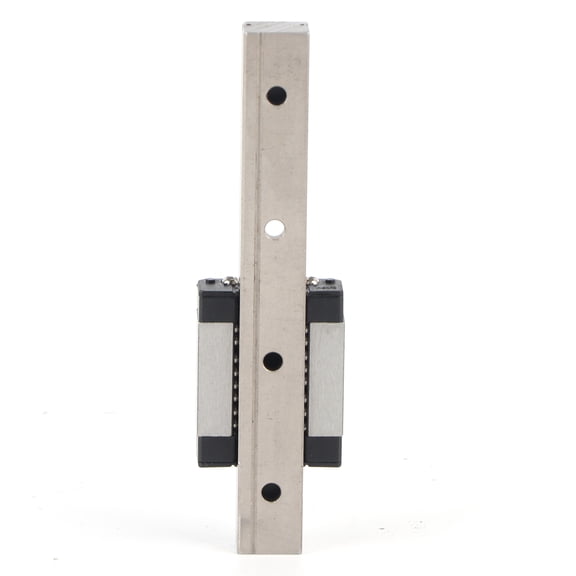 MGN12C Bearing Steel Linear Rail Guide with 2 Rubber Stoppers, 12mm Width x 6.5mm Height, Compatible with 3D Printers & CNC Machines DIY Project