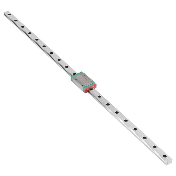 MGN12H Miniature Linear Guide Rail and Slide Block Set, 500mm, Metal, Silver