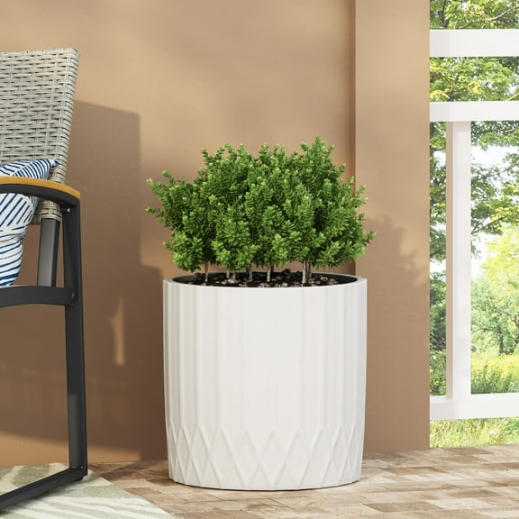 MGO PLANTER, Natural Stone, Smooth, Concrete, for Backyard, assembly required