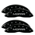 thumbnail image 1 of MGP 4 Caliper Covers Engraved F&R Chevy 100 Anniversary Logo Matte Black Finish Silver Characters, 1 of 2