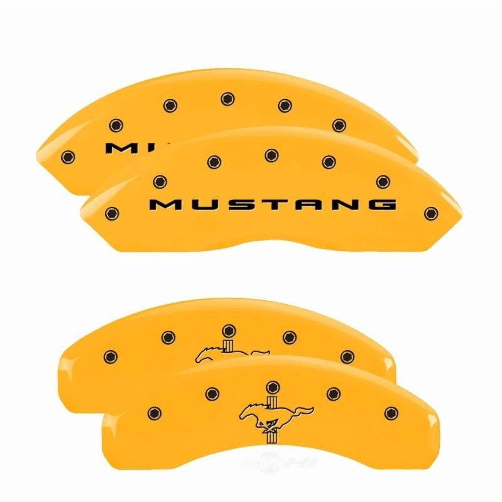 MGP Caliper Covers 10202SMB2YL Disc Brake Caliper Cover