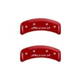 thumbnail image 1 of MGP 4 Caliper Covers Engraved Front Accord Engraved Rear Accord Red finish silver ch Fits select: 2008-2012 HONDA ACCORD EXL, 1 of 6