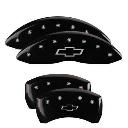 MGP 4 Caliper Covers Engraved Front Cursive/Challenger Engraved Rear RT Yellow finish black ch Fits select: 2016-2019 DODGE CHARGER SXT, 2012-2019 DODGE CHALLENGER SXT