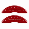 thumbnail image 1 of MGP 4 Caliper Covers Engraved Front Gen 5/Camaro Engraved Rear Gen 5/Z28 Red finish silver ch Fits select: 2012-2015 CHEVROLET CAMARO ZL1, 1 of 3