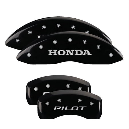 MGP 4 Caliper Covers Engraved Front Honda Engraved Rear H Logo Black finish silver ch Fits select: 2010-2011 HONDA ACCORD CROSSTOUR EXL
