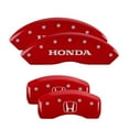 thumbnail image 1 of MGP 4 Caliper Covers Engraved Front Honda Engraved Rear H Logo Red finish silver ch Fits select: 2009-2011,2016 HONDA PILOT EXL, 1 of 6