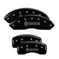 thumbnail image 1 of MGP 4 Caliper Covers Engraved Front Lincoln Engraved Rear Star logo Black finish silver ch, 1 of 6