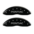 thumbnail image 1 of MGP 4 Caliper Covers Engraved Front Pontiac Engraved Rear GTO Black finish silver ch, 1 of 5