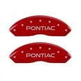 thumbnail image 1 of MGP 4 Caliper Covers Engraved Front Pontiac Engraved Rear GXP Red finish silver ch, 1 of 2