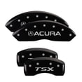 thumbnail image 1 of MGP 4 Caliper Covers Engraved Front & Rear Acura Black finish silver ch Fits select: 2007-2008 ACURA TL TYPE S, 1 of 6
