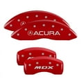 thumbnail image 1 of MGP 4 Caliper Covers Engraved Front & Rear Acura Red finish silver ch Fits select: 2009-2013 ACURA TL, 2014 ACURA TL SE, 1 of 6
