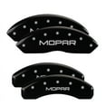 thumbnail image 1 of MGP 4 Caliper Covers Engraved Front & Rear Block/Charger Black finish silver ch Fits select: 2015-2016 DODGE CHALLENGER R/T SCAT PACK, 2008-2012 DODGE CHALLENGER SRT-8, 1 of 6