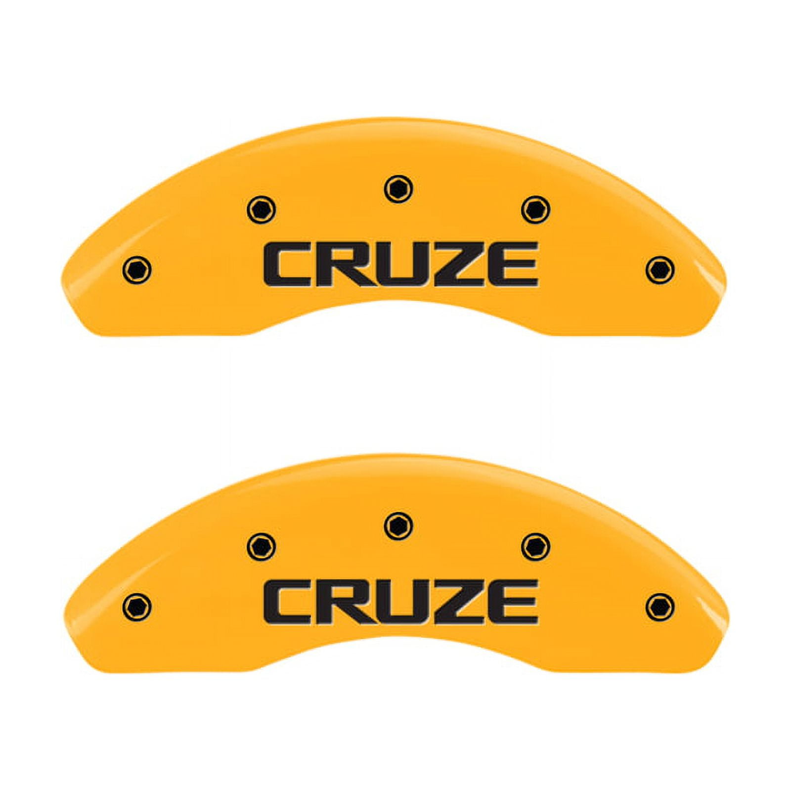 MGP 4 Caliper Covers Engraved Front & Rear Block/Charger Red finish