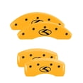 thumbnail image 1 of MGP 4 Caliper Covers Engraved Front & Rear Circle K/Kia Yellow finish black ch Fits select: 2013-2015 KIA OPTIMA LX, 2012 KIA OPTIMA EX, 1 of 5