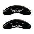 thumbnail image 1 of MGP 4 Caliper Covers Engraved Front & Rear GMC Black finish silver ch Fits select: 2011-2017 GMC TERRAIN SLE, 2010 GMC TERRAIN SLT, 1 of 6