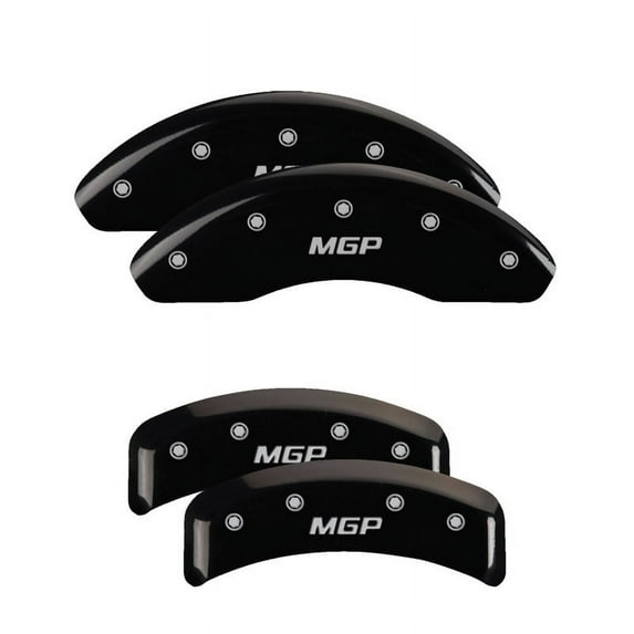 MGP 4 Caliper Covers Engraved Front & Rear Honda Black finish silver ch Fits select: 2001 HONDA PRELUDE SE, 1997-2000 HONDA PRELUDE